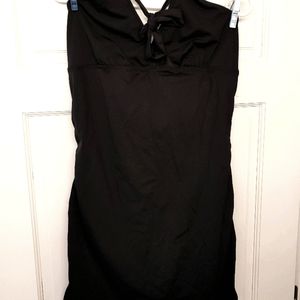 Black Love Your Assets Swim Dress with Ruffle